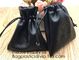 Custom Logo Acceptable Multi Sizes Black Drawstring PU Leather Promotional Gifts Pouches Bags Jewelry, Gift,Hair, Shoes, supplier