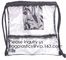 Clear Drawstring Bag - PVC Drawstring Backpack with Mesh Side Pockets for School, Music Festivals, Sporting Events, Trav supplier