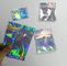Bagease pack Holographic Film Resealable Zipper Bag Grip Seal Laminated Plastic Bag Shiny Cosmetic packaging jewelry supplier