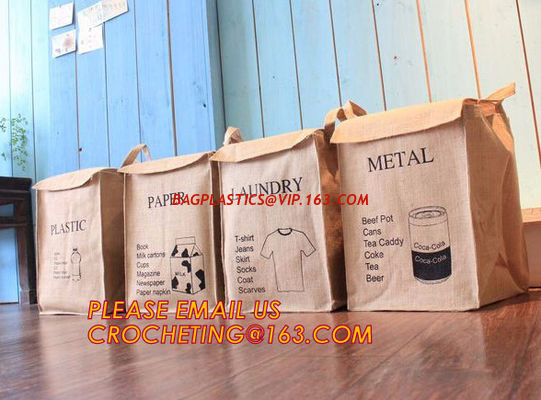 Fashion Linen Collapsible Toys Jute Storage Basket Oem Foldable Laundry Basket Gift Jute Storage Basket For Clothes