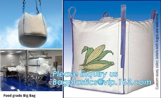 Big Manufacturer Supplier pp woven jumbo bag 500- 2000kgs plastic fibc,Food Grade polypropylene woven big bags AIB certi