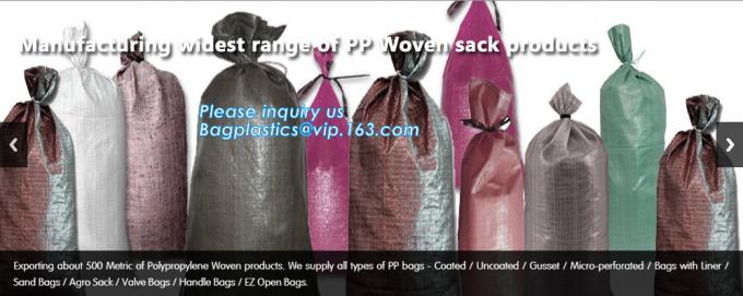 China PP Woven Bag/Sack for50kg cement,flour,rice,fertilizer,food,feed,sand,construction garbage pp woven bag for packin