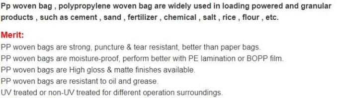 China PP Woven Bag/Sack for50kg cement,flour,rice,fertilizer,food,feed,sand,construction garbage pp woven bag for packin
