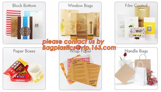 snack paper bag, snack bag, deli bag, deli paper bag, deli wrap bag, wrapping paper bag,fast food lunch bag, hot dog bag