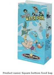 snack paper bag, snack bag, deli bag, deli paper bag, deli wrap bag, wrapping paper bag,fast food lunch bag, hot dog bag