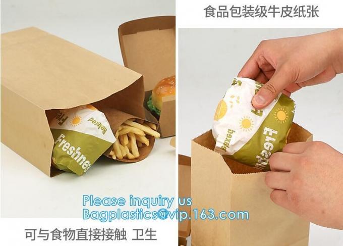 snack paper bag, snack bag, deli bag, deli paper bag, deli wrap bag, wrapping paper bag,fast food lunch bag, hot dog bag
