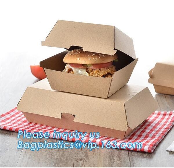 Custom Wholesale Recyclable Packaging Food Kraft Paper Lunch Corrugated
