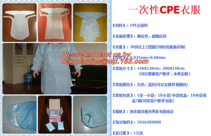 Medical Disposable Plastic Apron Waterproof Disposable Aprons,PLASTIC APRON LDPE/HDPE plastic aprons for hospital use