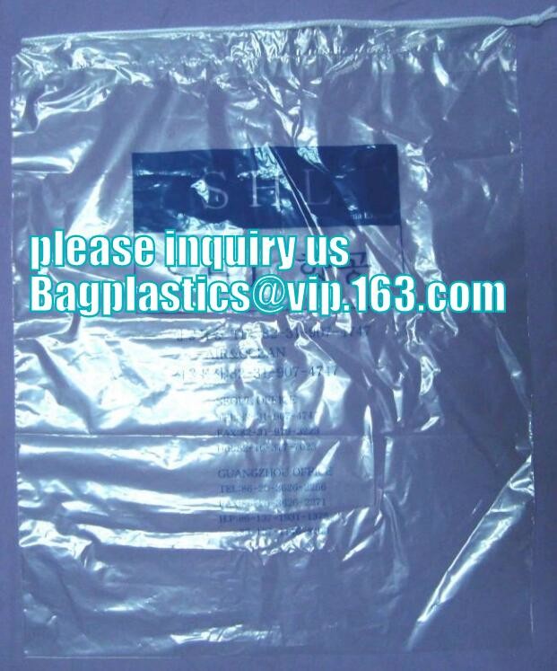 biodegradable Factory Direct High Quality Drawstring Pouch Custom Printed Draw String Laundry Clothing Packaging Courier