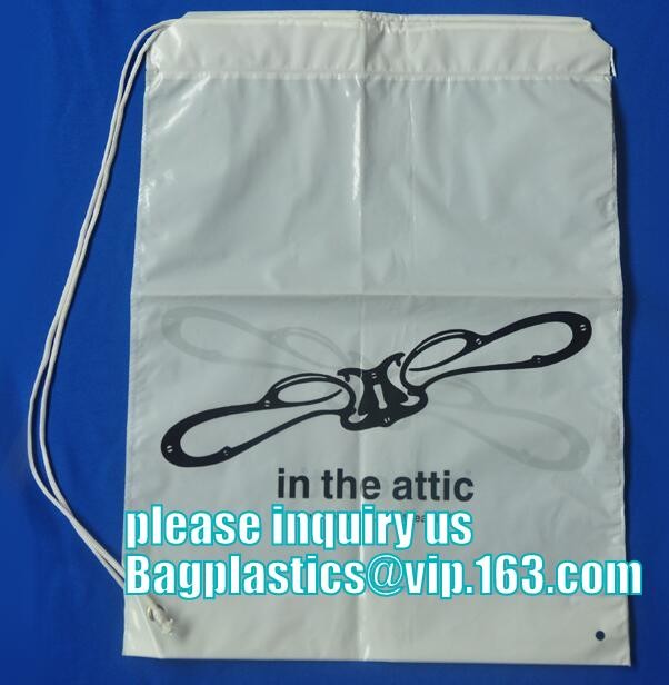 biodegradable Factory Direct High Quality Drawstring Pouch Custom Printed Draw String Laundry Clothing Packaging Courier