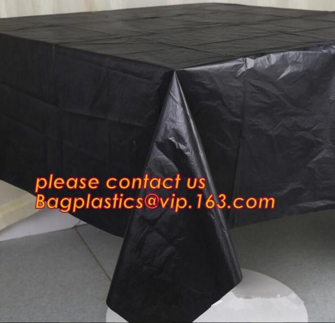 Polka Dots Banquet Plastic Tablecloths Table Cover Wedding Party Decorations, plastic oval table tablecloth PVC waterpro