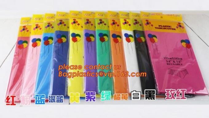 Polka Dots Banquet Plastic Tablecloths Table Cover Wedding Party Decorations, plastic oval table tablecloth PVC waterpro