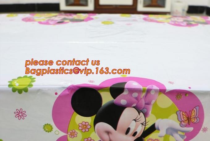 Polka Dots Banquet Plastic Tablecloths Table Cover Wedding Party Decorations, plastic oval table tablecloth PVC waterpro