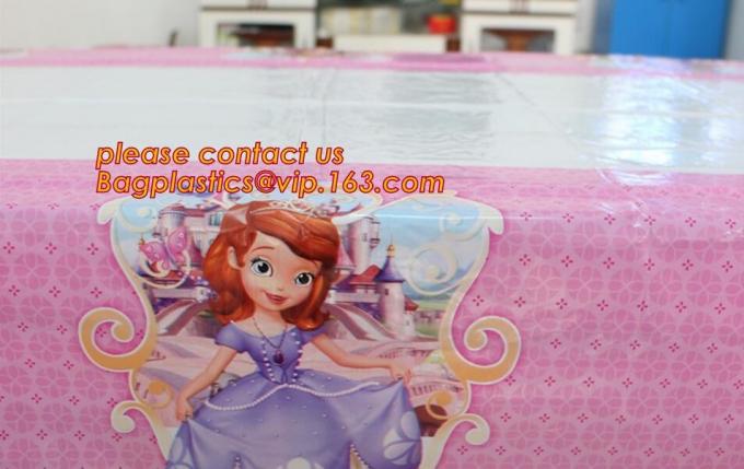 Polka Dots Banquet Plastic Tablecloths Table Cover Wedding Party Decorations, plastic oval table tablecloth PVC waterpro