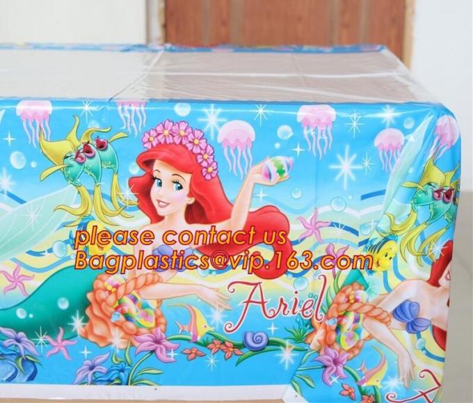 Polka Dots Banquet Plastic Tablecloths Table Cover Wedding Party Decorations, plastic oval table tablecloth PVC waterpro