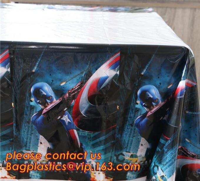 Polka Dots Banquet Plastic Tablecloths Table Cover Wedding Party Decorations, plastic oval table tablecloth PVC waterpro