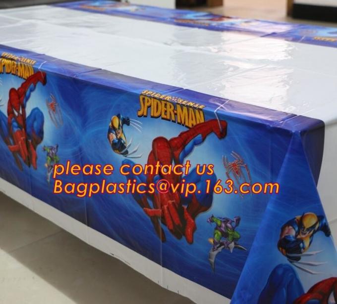 Polka Dots Banquet Plastic Tablecloths Table Cover Wedding Party Decorations, plastic oval table tablecloth PVC waterpro