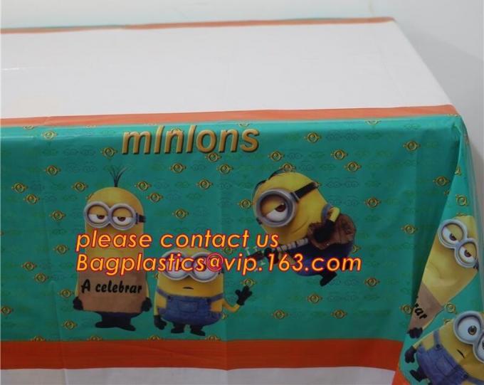 Polka Dots Banquet Plastic Tablecloths Table Cover Wedding Party Decorations, plastic oval table tablecloth PVC waterpro