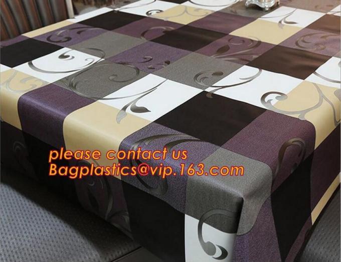 Polka Dots Banquet Plastic Tablecloths Table Cover Wedding Party Decorations, plastic oval table tablecloth PVC waterpro