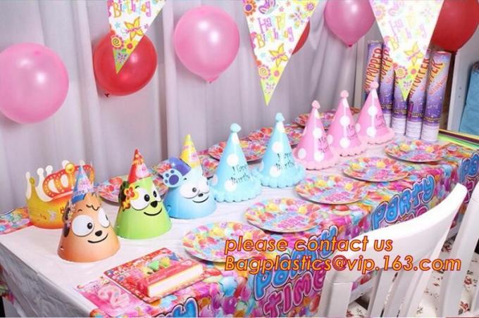 Polka Dots Banquet Plastic Tablecloths Table Cover Wedding Party Decorations, plastic oval table tablecloth PVC waterpro