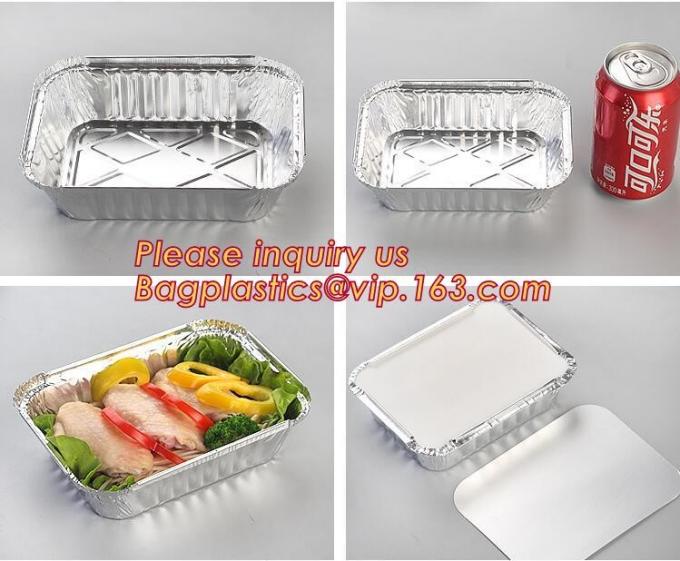 500ml smoothwall aluminum foil disposable oven safe food container,4LB / 1133 Aluminum Foil