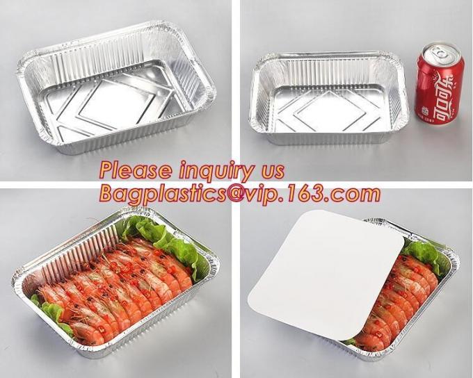 500ml smoothwall aluminum foil disposable oven safe food container,4LB