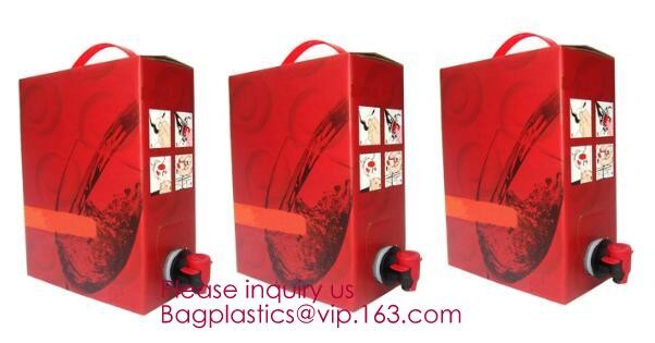 3L ,5L ,10L ,20 L Wine Dispenser Packaging Bag milk Spout bib Bag In Box,butterfly valve box bag/juice plastic BIB bag i