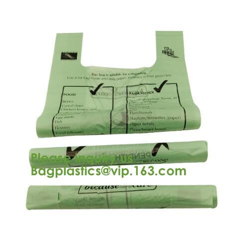Drawstring Drawtape liner sacks, sachets, closure,shopping biodegradable compostable clear plastic grocery shopping bag,