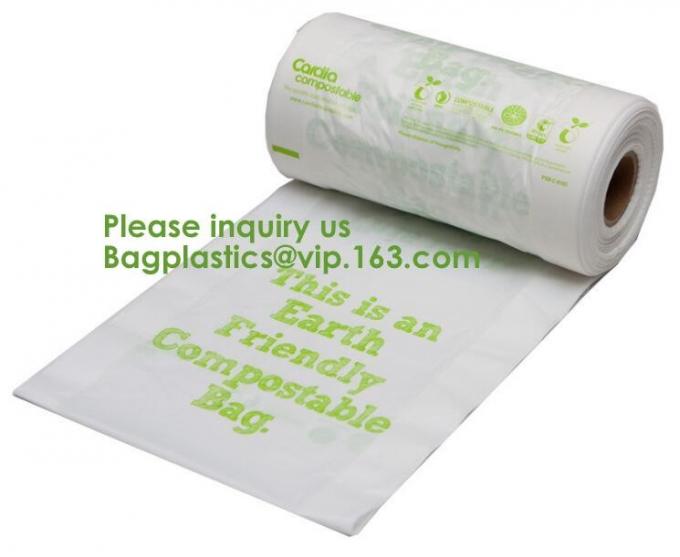 Drawstring Drawtape liner sacks, sachets, closure,shopping biodegradable compostable clear plastic grocery shopping bag,