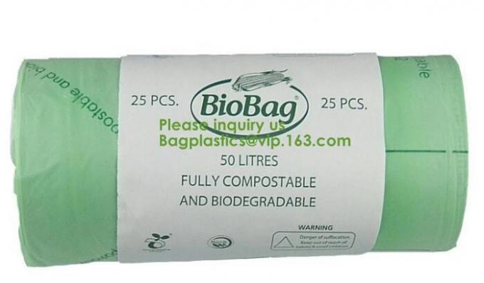 Drawstring Drawtape liner sacks, sachets, closure,shopping biodegradable compostable clear plastic grocery shopping bag,