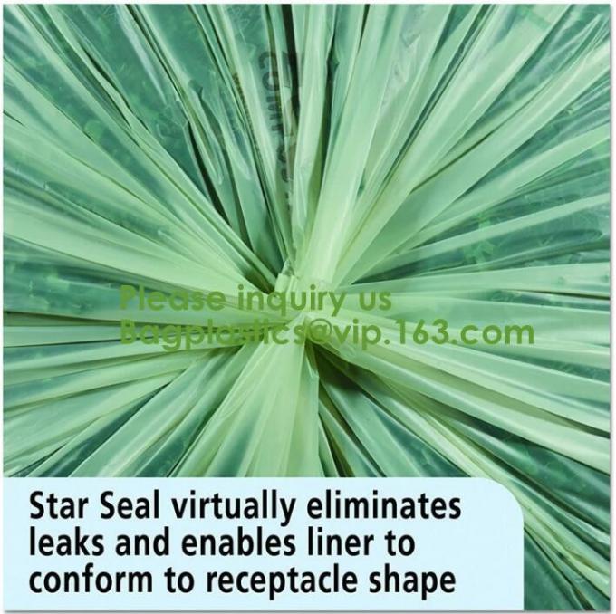 Drawstring Drawtape liner sacks, sachets, closure,shopping biodegradable compostable clear plastic grocery shopping bag,