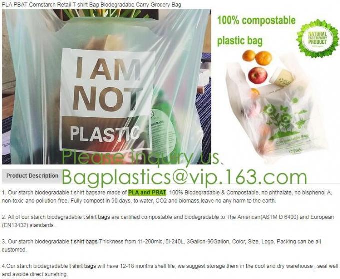 Drawstring Drawtape liner sacks, sachets, closure,shopping biodegradable compostable clear plastic grocery shopping bag,