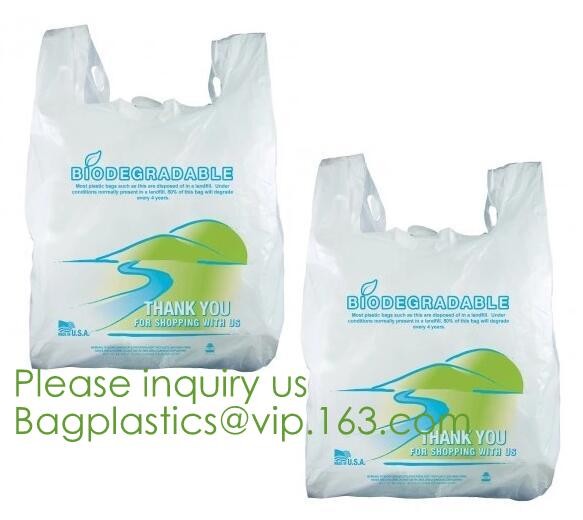 Drawstring Drawtape liner sacks, sachets, closure,shopping biodegradable compostable clear plastic grocery shopping bag,
