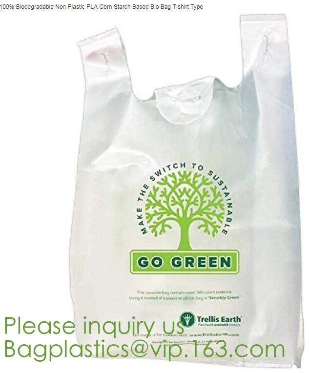 Drawstring Drawtape liner sacks, sachets, closure,shopping biodegradable compostable clear plastic grocery shopping bag,