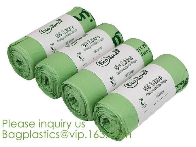 Drawstring Drawtape liner sacks, sachets, closure,shopping biodegradable compostable clear plastic grocery shopping bag,