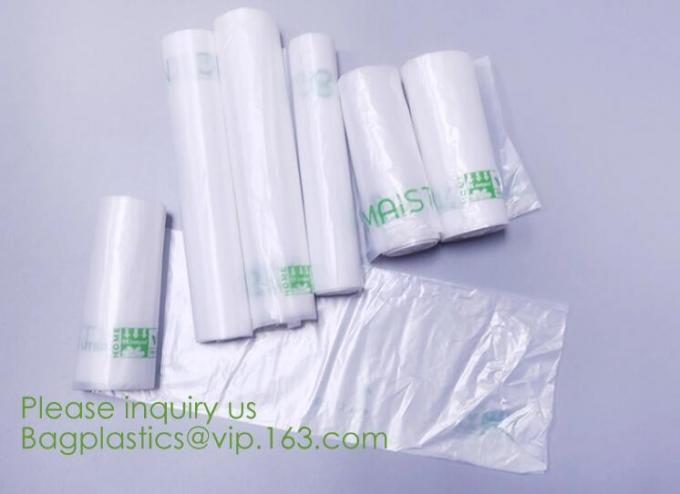 Drawstring Drawtape liner sacks, sachets, closure,shopping biodegradable compostable clear plastic grocery shopping bag,