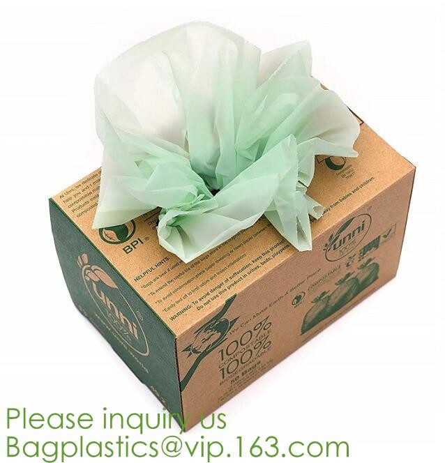 Drawstring Drawtape liner sacks, sachets, closure,shopping biodegradable compostable clear plastic grocery shopping bag,