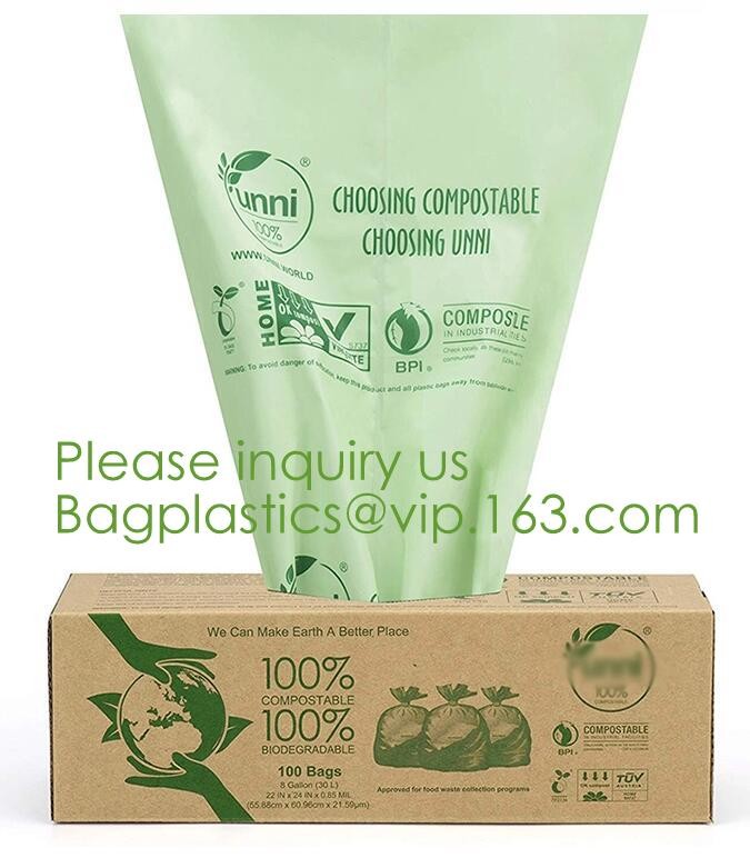 Drawstring Drawtape liner sacks, sachets, closure,shopping biodegradable compostable clear plastic grocery shopping bag,