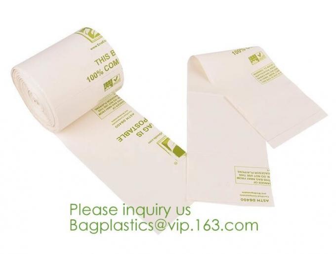 Drawstring Drawtape liner sacks, sachets, closure,shopping biodegradable compostable clear plastic grocery shopping bag,