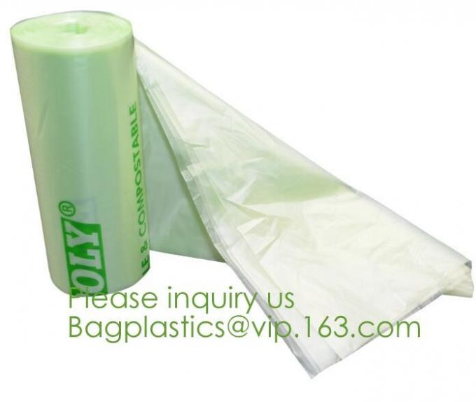 Drawstring Drawtape liner sacks, sachets, closure,shopping biodegradable compostable clear plastic grocery shopping bag,
