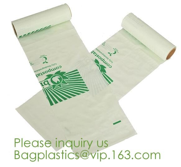 Drawstring Drawtape liner sacks, sachets, closure,shopping biodegradable compostable clear plastic grocery shopping bag,