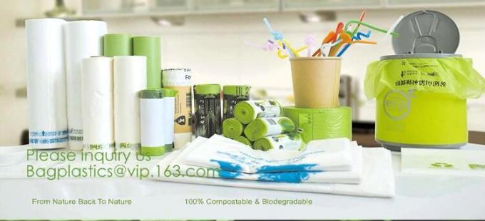Drawstring Drawtape liner sacks, sachets, closure,shopping biodegradable compostable clear plastic grocery shopping bag,