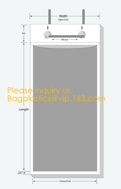 polyethylene wicket bag,biodegradable wicket poly bags fashionable wicket bag with card heder,Wicket Bread Packaging Bag