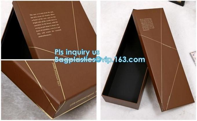 custom logo printed foldable cardboard flat pack gift box with