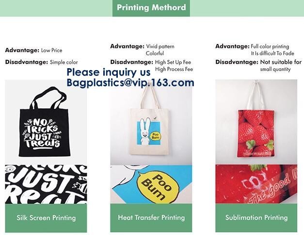canvas cotton pouch tote bag with custom printed logo,shoulder