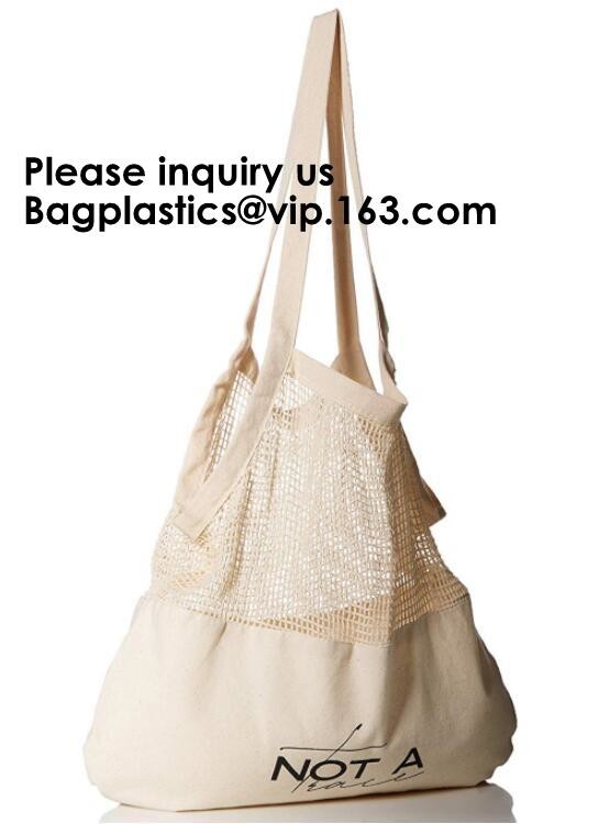 canvas cotton pouch tote bag with custom printed