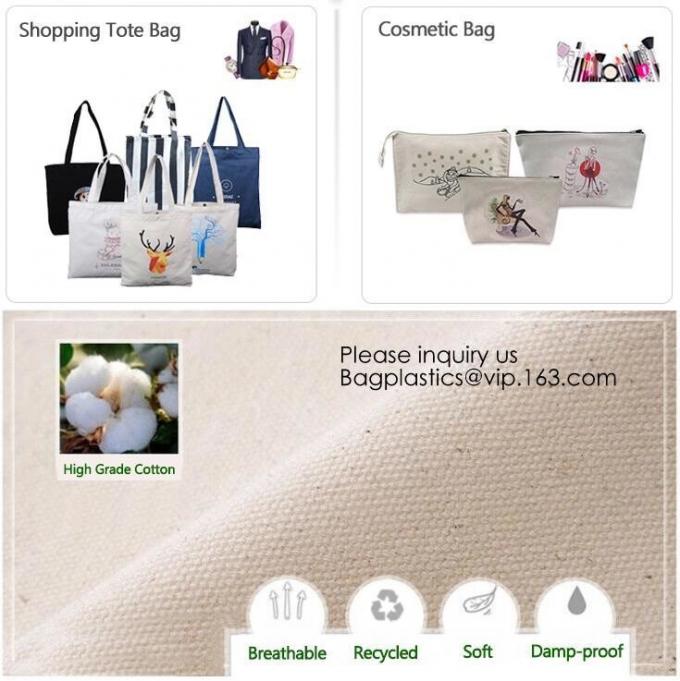 canvas cotton pouch tote bag with custom printed logo,shoulder