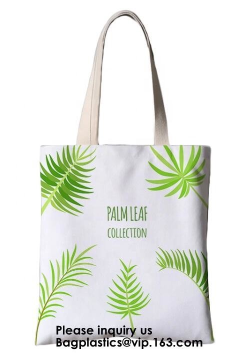 canvas cotton pouch tote bag with custom printed logo,shoulder