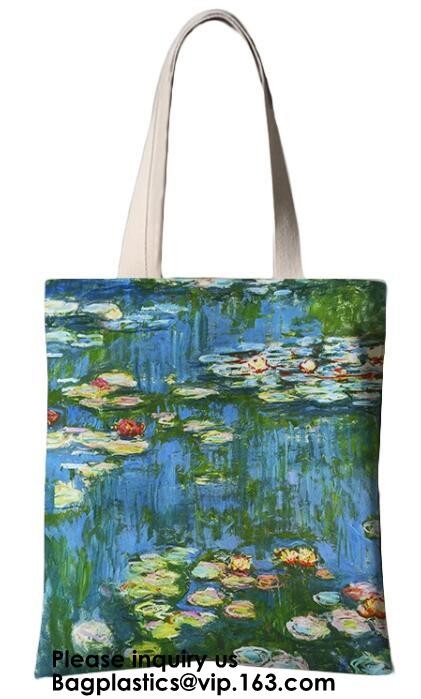 canvas cotton pouch tote bag with custom printed logo,shoulder