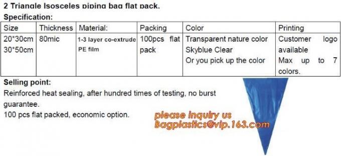 PE Plastic Icing Piping Cake Decorating Pastry Bag Candy Making Bags, Cake Cream, Decorating, Pastry Bags, Piping, Pastr